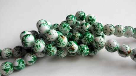 Korálky fŕkané 10 mm,