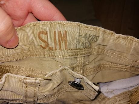 Béžové rifle, denim co,104