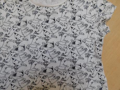 Tričko so psíkmi, h&m,122