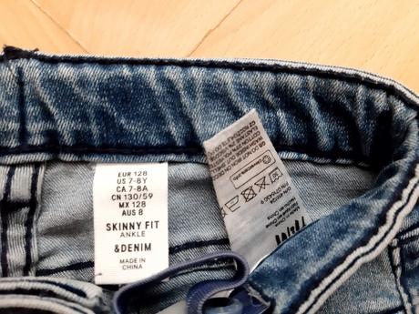 Dievčenské rifle s pruškami, h&m,128