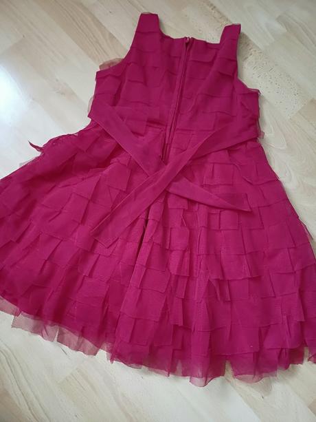 Bordove tylové šaty v.116, 116