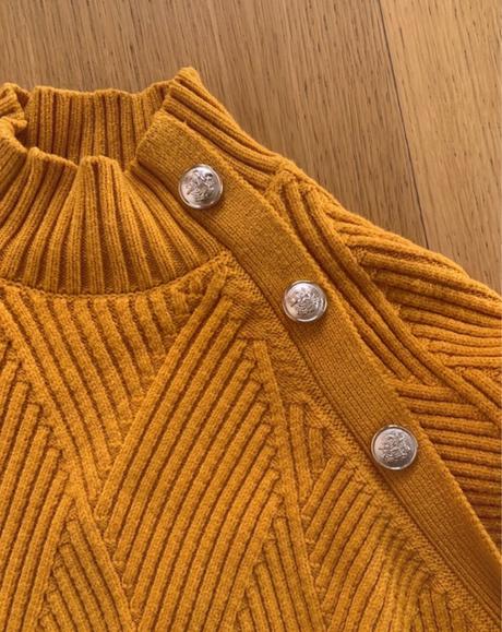 Orsay žltý pletený rolákovy sveter xs, orsay,xs