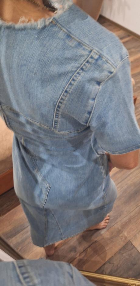 Riflové šaty zara m/l, zara,l