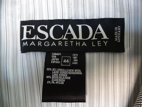 Luxusné dámske sako escada-originál, veľ. xl / 44, xl
