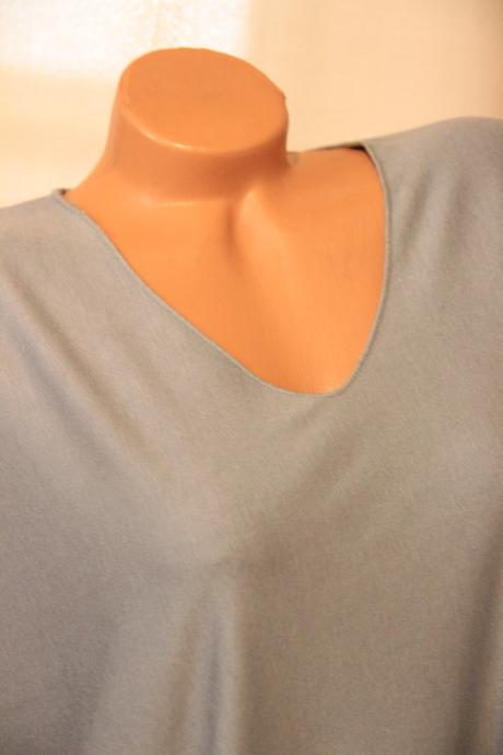 Šedý pletený top, xl, xl