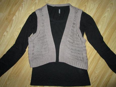 Hnedá vestička f&f č. l/xl uk 14, f&f,l