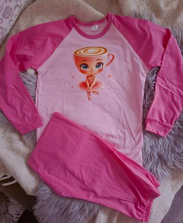 Bavlnené pyžamo ballerina cappuccina 152, 152