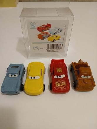 Figúrky na tortu cars 4 ks, 