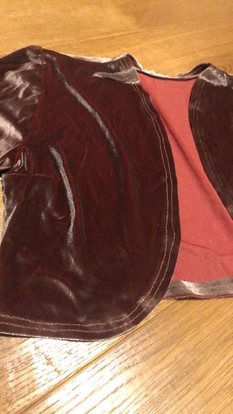 Zamatové bolerko - šité, m