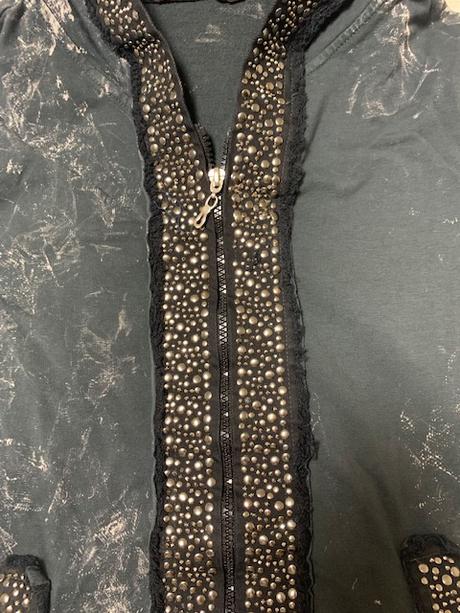 Modrosivá batikovaná tepláková súprava, m