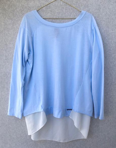 Značkový top v belasomodrej, l