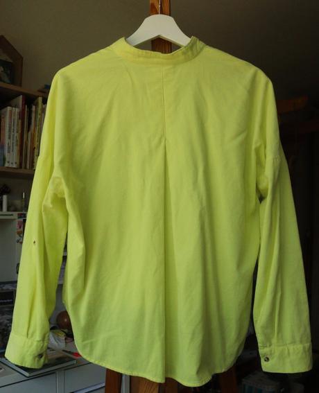 Citrónovo žltá menčestrová košeľa, house,l