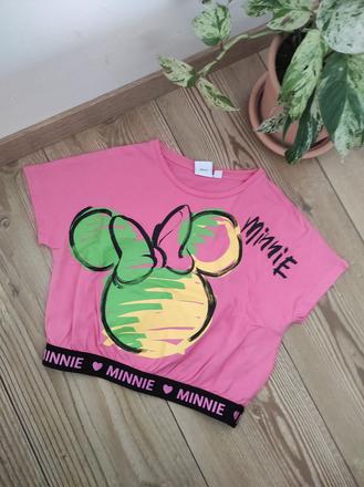 Crop top minnie - len opraný, disney,128