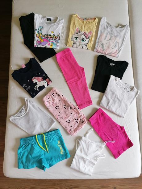 Balík dievčenského oblečenia 122, 128, 40 eur, 122–134