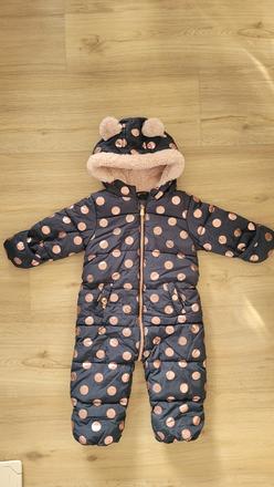 Zimná dievčenská kombinéza veľ. 74/80, next,74