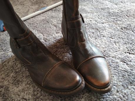 Kožené trendy cizmy, 41