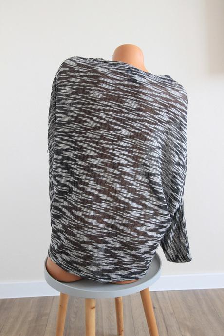 Čierno biely kardigan, l, l