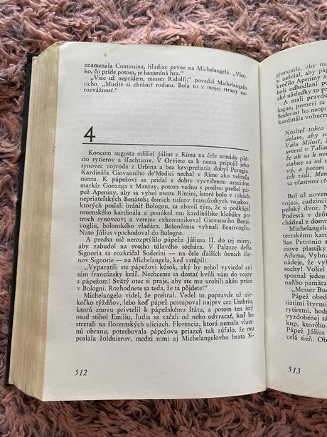 Krásna stará kniha michelangel agónia a extáza 75,