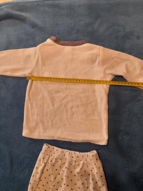 Teplé velúrové pyžamko, baby club,86