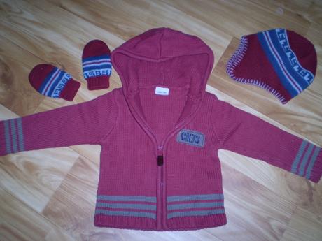  svetrík+čiapka+rukavice, cherokee,92