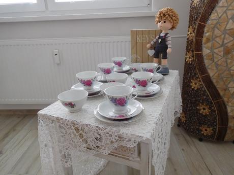 Čínsky porcelán šálky podšálky šípová ruža,