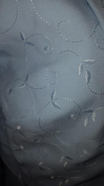 Bledučko modré šaty s bolerkom, 42