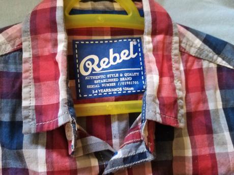 Košeľa rebel veľ. 104, rebel,104