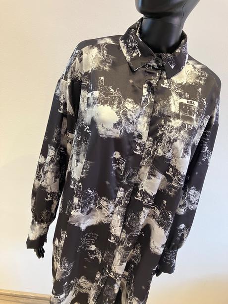 Dámska vzorovaná predĺžená košeľa (uni), l / m / xl / xxl