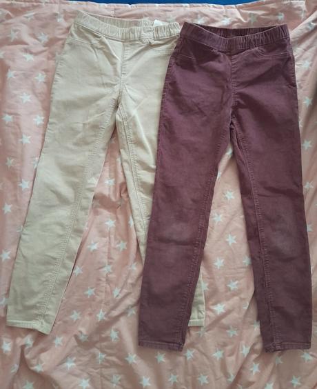 Menčestrové jeggings-y, h&m,128