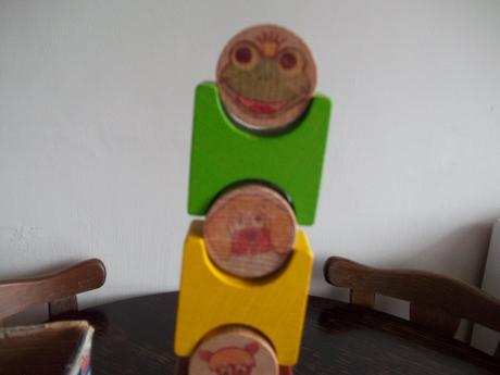 Drevená veža - zvieratká,