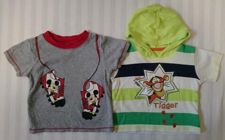 2 ks chlapčenských farebných tričiek, disney, disney,80