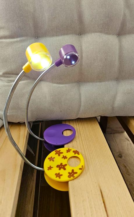 Malá detská lampička s klipom, 2 ks, 