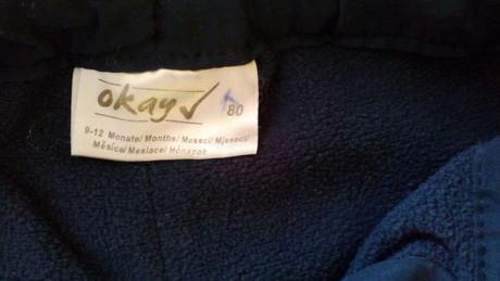 Zateplené nohavice, okay,80