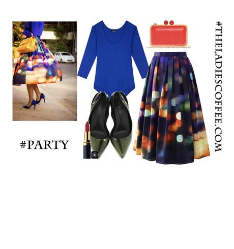 Štýlová sukňa na párty, s