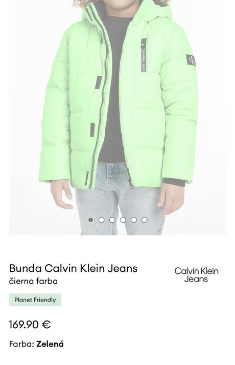 Zimná bunda calvin klein, calvin klein,128