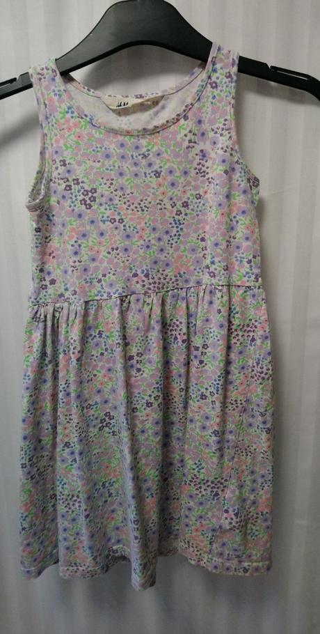 2 ks dievčen. šaty s farebným vzorom, h&m, 122-128, h&m,128