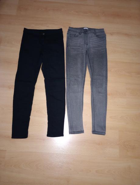 Rifle sivé a čierne 152-158, 152