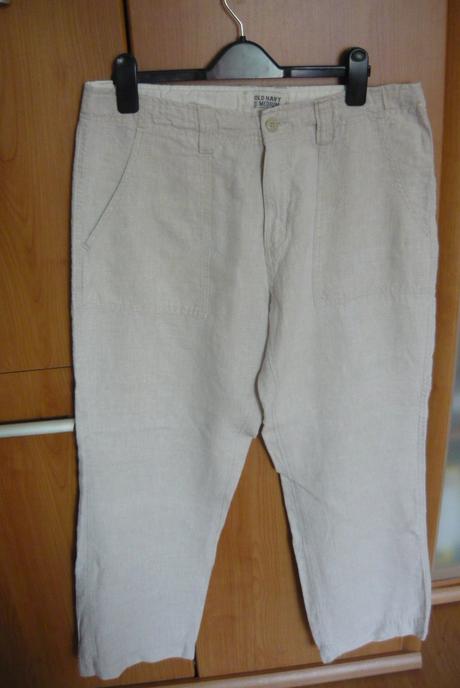 Ľanové nohavice č.40, značka old navy medium, old navy,40