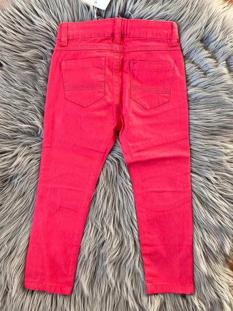 Ružové tenké džínsy lola liza (122-128), 122 / 128