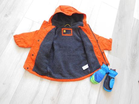 Next bunda zimná +rukavičky 92, 1/2-2 rokov,, next,92