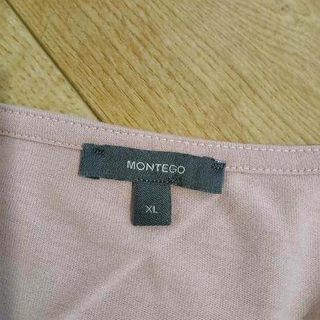 Bledofialové tričko/top s potlačou montego, xl
