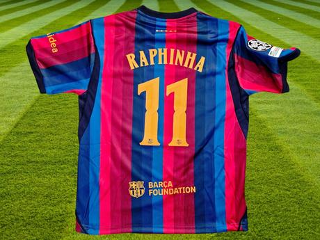 Dres raphinha fc barcelona 26/27 liga majstrov, nike,122 - 164