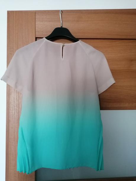 Ľahka plisovana bluzka, zara,s