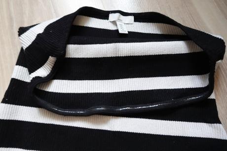 Vrúbkované tehotenské šaty h&m mama, h&m,l