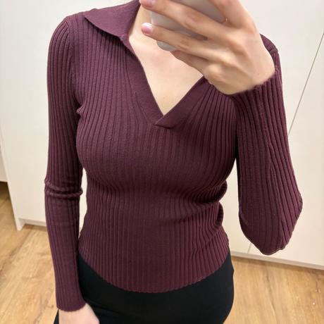 Vrúbkovaný sveter, s