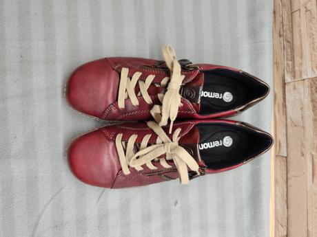 Rieker - remonte 39 - dámske kožené bordové, rieker,39