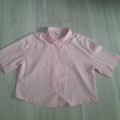 Ľanová košeľa, h&m,l