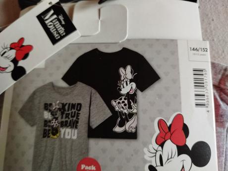 2x tričko minnie mouse č. 146/152, 146