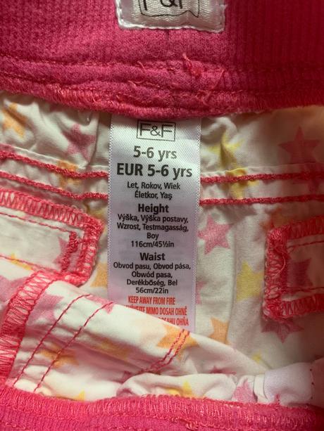 Krátke nohavice 116/122, h&m,116