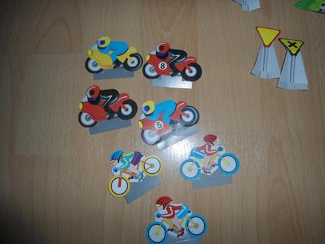 Papierove dopravne znacky, motorky, biky, 